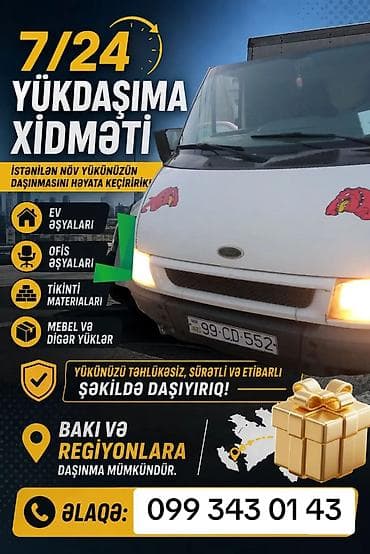 wolt kuryer əlaqə: 7/24 Yükdaşıma Xidməti - İstənilən növ yükün daşınması - Ev əşyaları — 1