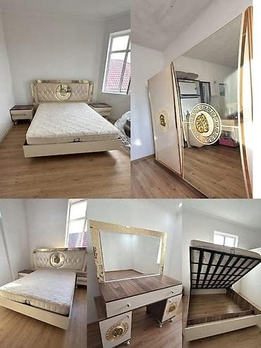yatax desti: Versace bazalı yataq dəsti Tərkibi: - Bazalı taxt: 160 × 200 sm — 1