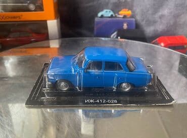 Коллекционная модель Moskvich-412028 IZH blue 1982 DeAgostini Scale