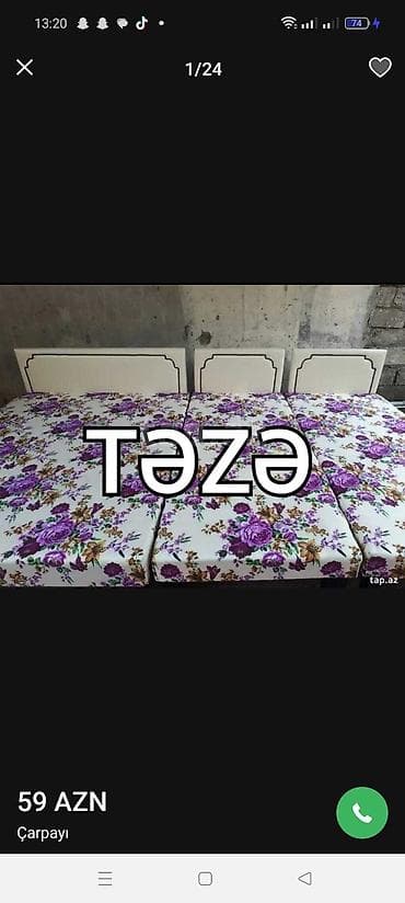 riad mebel: Çarpayı hazırları var kravat 60 manat taxt 110 manat çatdırılma var — 5