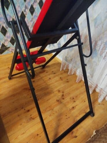 kürək trenajoru: Tərs asılma trenajoru (inversion table) - Səliqəli, möhkəm metal — 4