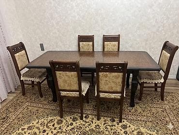 (Masa desti) yaxwi veziyyetde seliqeli islenib 6 oturacaq daxildir