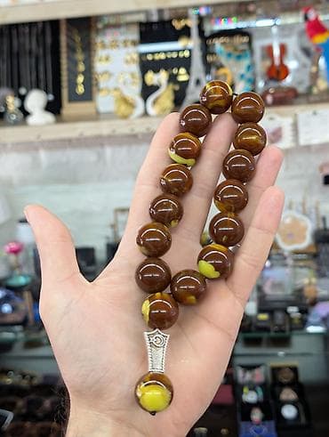 Məhsul: Təsbeh kolleksiyası – iri ölçülü dekorativ daş muncuqlu