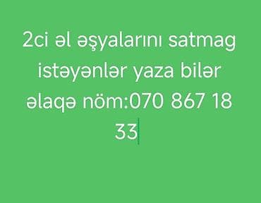 Xidmət: İkinci əl əşyaların sürətli satışı üçün vasitəçilik Təsvir: -