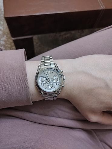 sovet saati: Gümüşü Qadın Saatı — MK Stil ✨ 12AZN SON Vəziyyət: İşlənmiş, səliqəli — 1
