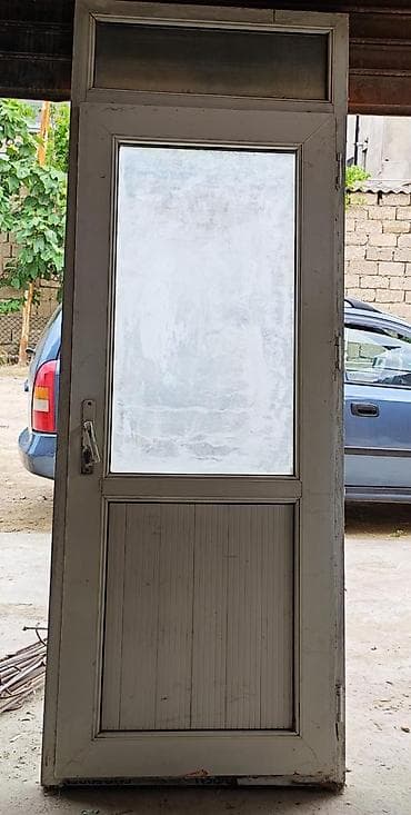 Plastik (PVC) giriş/qapı dəsti - Material: ağ rəngli PVC profil - Üst — 1