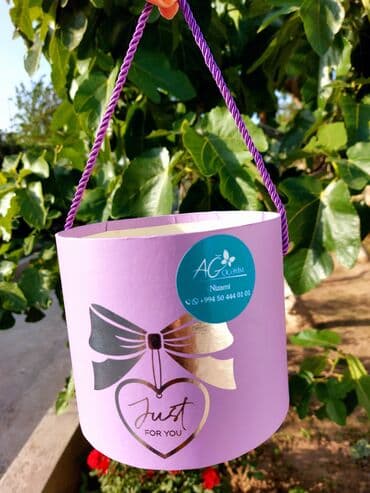 Hədiyyə səbəti, İşlənmiş, rəng - Bənövşəyi, Ünvandan götürmə lalafo.az -da Hədiyyə səbəti, İşlənmiş, rəng - Bənövşəyi, Ünvandan götürmə