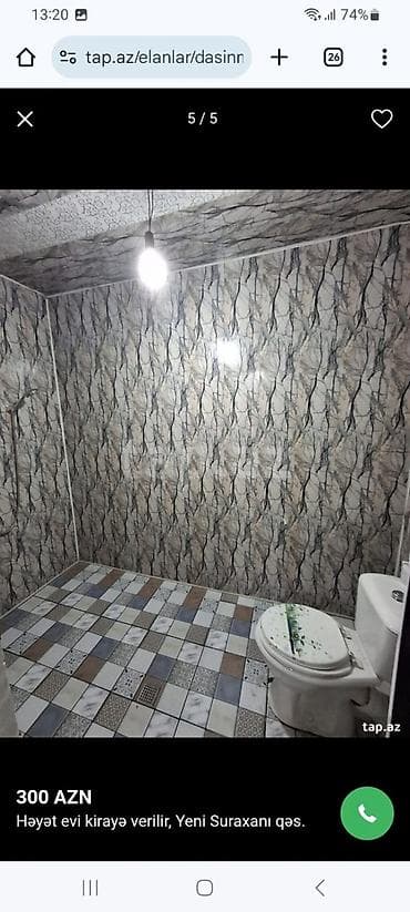 memar ecemi 1 otaqli evler kiraye: Kirayə ev verilir Yeni Suraxanı rayonu. 2 otaqlı orta təmirli həyət — 9