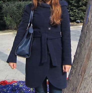 turkler kurtkaya ne deyirler: Palto, S, rəng - Göy — 2