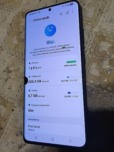 s10 plus ekran: Samsung Galaxy S21 Ultra, 256 GB, rəng - Qara — 3