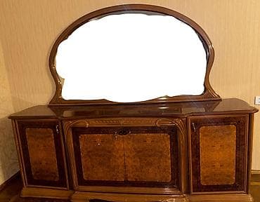 ber ber: Klassik üslublu böyük konsol güzgü ilə - Material: keyfiyyətli ağac — 2