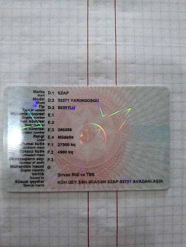 kia ceed avtomat: SZAP 93271 yarımqoşqu – bortlu tip. Texniki məlumatlar — 1