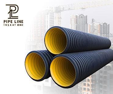 şu cəni: Kanalizasiya borusu, Qofralı, Plastik, Yeni — 1