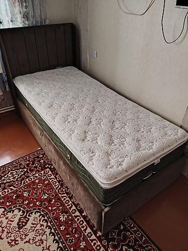 yataq tek: Yeni, Təknəfərlik çarpayı, Bazalı, Matras ilə, Siyirməsiz — 1