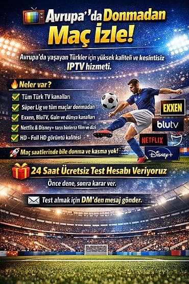 Avropada yaşayan türklər üçün yüksək keyfiyyətli və kəsintisiz IPTV