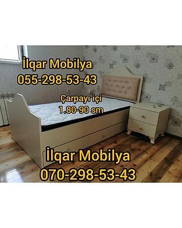 ucuz kravat: Oğlan və qız üçün, Yeni, Çarpayı, Bazasız, Matrassız, Siyirməsiz — 1