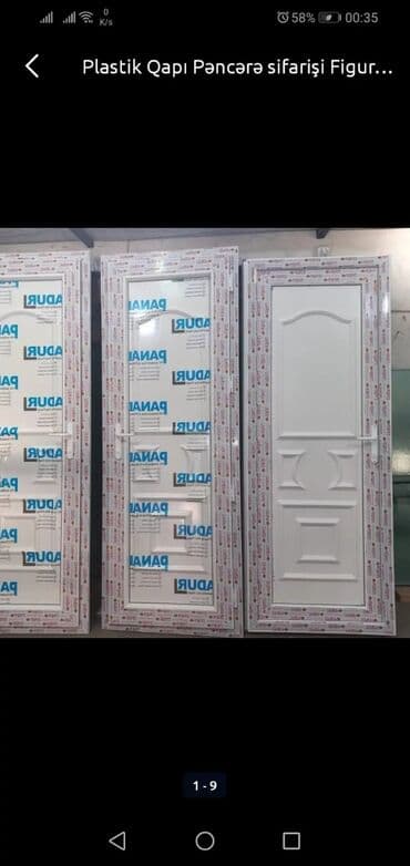 ucuz plastik qapi pencere: Yeni Plastik qapı Zamok və çərçivə ilə, Zəmanətli, Pulsuz quraşdırma, Pulsuz çatdırılma, Rayonlara çatdırılma, Ödənişli çatdırılma — 2