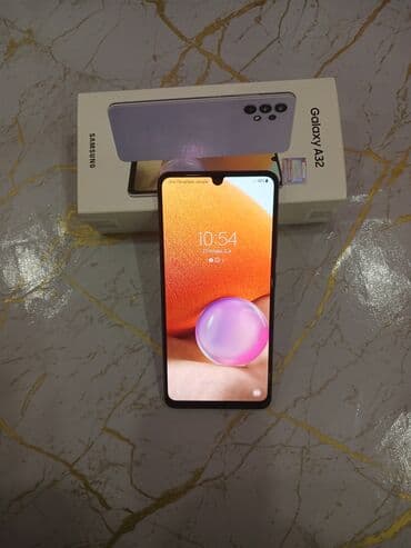 planset samsung: Samsung Galaxy A32, rəng - Bənövşəyi, Barmaq izi — 1