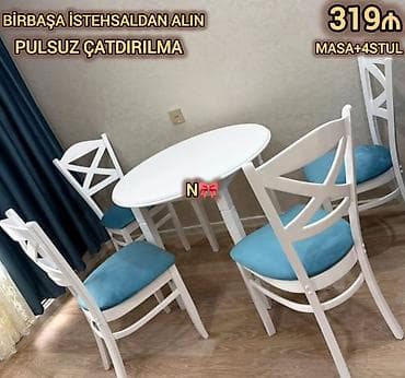 1 tonluq: Mətbəx üçün, Yeni, Qatlanmayan, rəng - Qara Stul — 8