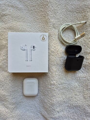 Yeni Simsiz (Bluetooth) Qulaqcıqlar, Borofone, rəng - Ağ