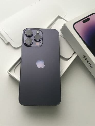 2 ci el iphone 14 pro max: IPhone 14 Pro Max, 256 GB, Deep Purple, Simsiz şarj, Face ID, Sənədlərlə — 2