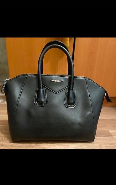 iphone satın almaq: Givenchy Antigona üslublu qadın çantası - Rəng: qara - Material — 1