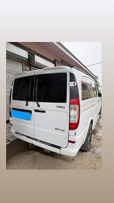 viano mercedes: Mercedes-Benz Vito 109 CDI, ağ rəng, miniven. Xarici: - Ağ kuzov, yan — 2