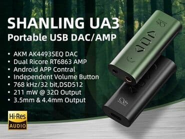 səs artırıcı: Shanling UA3 green DAC/Amp Qulaqlıqlar üçün Hi-Fi DAC və — 2