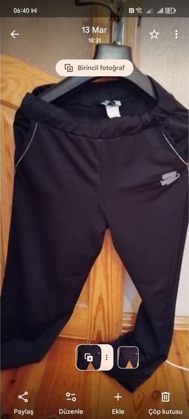 İdman Şalvar, rəng - Qara