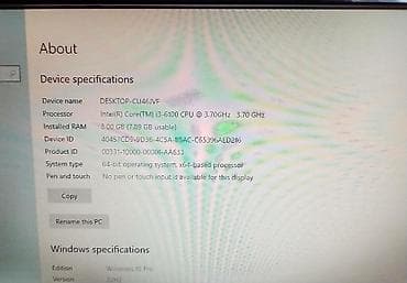 acer aspire e1571g: Ana Platası MSI MSI H110M PRO-D+i3 6100, İşlənmiş — 7