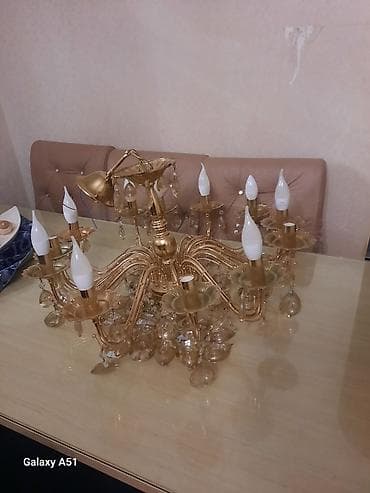 Bra, divar lampaları: Çılçıraq, 10 və daha çox lampa, Metal — 2