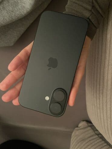 ikinci el iphone 16 plus: IPhone 16, 128 GB, Qara, Simsiz şarj, Face ID — 1