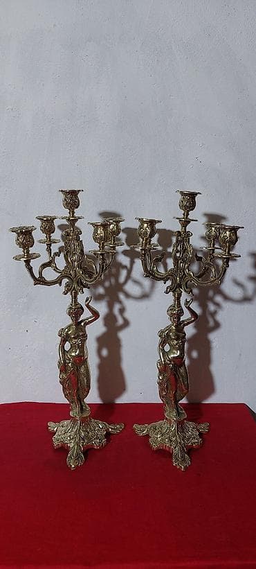19-cu əsrin sonlar avropa istehsalı kandelyabr, mayerialı: bronza