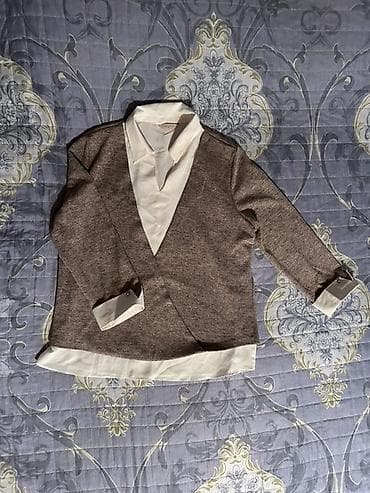 honor smart: Qadın üst geyimi – sviter-köynək kombin modeli - Stil: İkiqat — 1