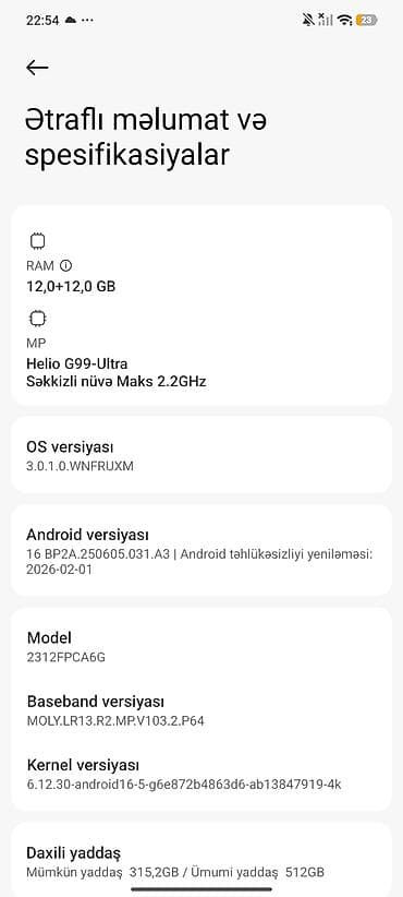 iwlenmiw telefonlar: Poco M6 Pro, rəng - Qara, Sensor — 7