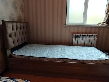 stul ucuz: Təknəfərlik çarpayı, Matras ilə, Siyirməsiz — 2
