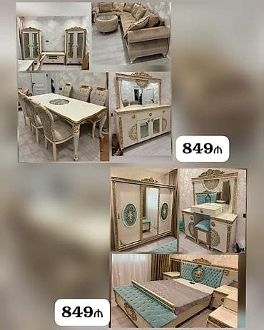Дом и сад: 849₼ qonaq mebeli 849₼ Yataq mebel desti çox baha alınıb Dolab — 1
