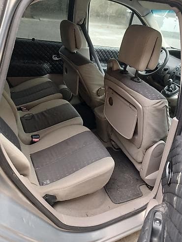 avtobus satilir: Renault Scenic, gümüşü rəng, 5 qapı, kompakt minivan. tək problem — 4