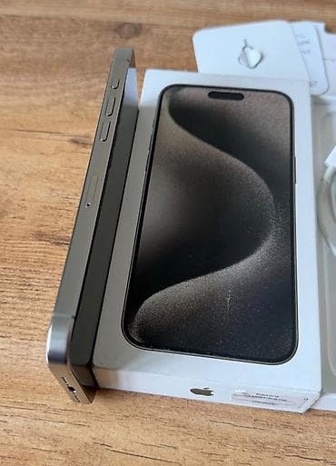 televizor islenmis: IPhone 15 Pro Max, 256 GB, Natural Titanium, Zəmanət, Simsiz şarj, Face ID — 2