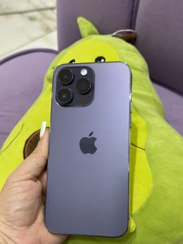 apple vision pro qiymeti: IPhone 14 Pro, Deep Purple, Face ID — 1