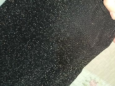 vozol ucuz: Parıltılı qara don - Model: uzun, bədənə oturan siluet - Uzunluq — 4