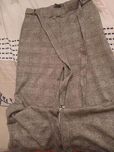 şalvar olculəri: Kareli klassik qadın şalvarı - Naqiş: xırda çəkməli/Glentçek — 1