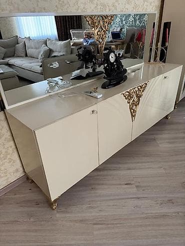 stol masa: Qonaq otağı üçün, Açılmayan, Dördbucaq masa, 6 stul — 1