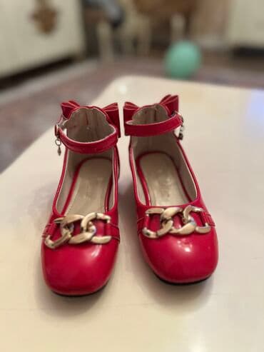 детская обувь красная: Туфли, Для девочек, 27 — 2
