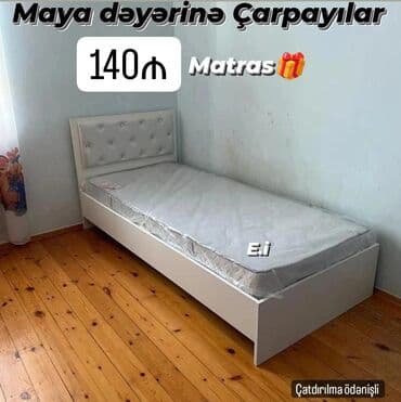 kravat tek neferlik: Новый, Односпальная кровать, Без подьемного механизма, С матрасом, Россия — 10