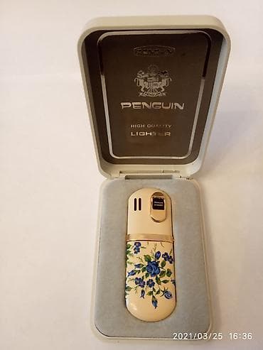 xonca satisi: Penguin “High Quality Lighter” – qazla işləyən klassik alovlu zibtu — 2
