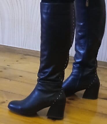 cəkmə: Ölçü: 40, rəng - Qara, Yeni — 1