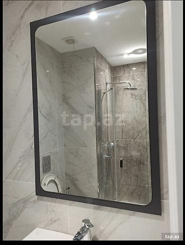 hamam ucun skaf: VitrA asma vannə otağı mebeli və keramika dolablı lavabo dəsti - — 4