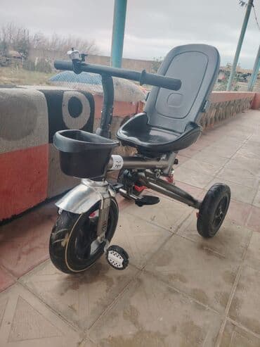 Ovçuluq və balıqçılıq: Uşaq üçtəkərli velosipedi - Korpus: möhkəm metal çərçivə, ön — 4