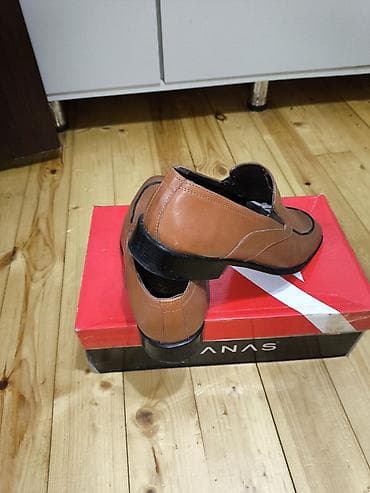 рыжие мужские туфли: Размер: 40, цвет - Коричневый, Б/у — 4